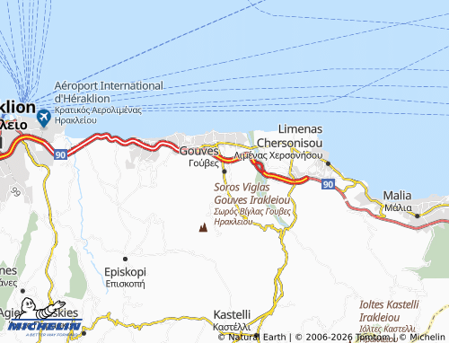 Mapa MICHELIN Gouves - ViaMichelin