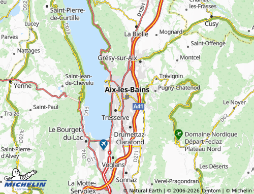 Mappa MICHELIN Aix-les-Bains - ViaMichelin