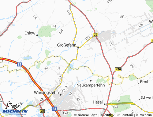 MICHELIN Timmel map - ViaMichelin