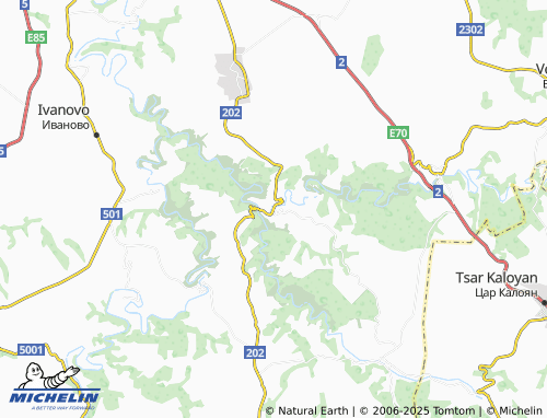 MICHELIN Nisovo map - ViaMichelin