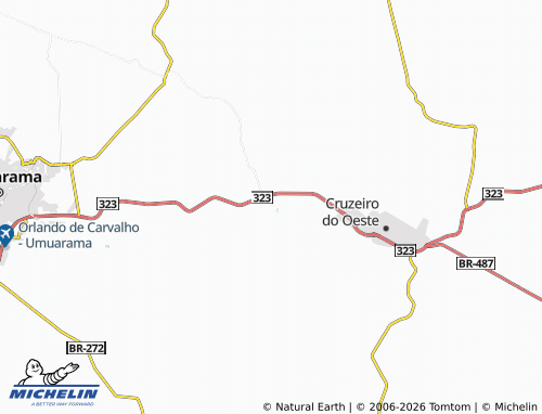 MICHELIN Cafeeiros map - ViaMichelin