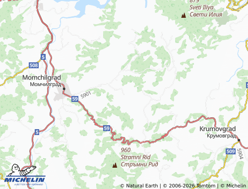 Kaart MICHELIN Vrelo - ViaMichelin