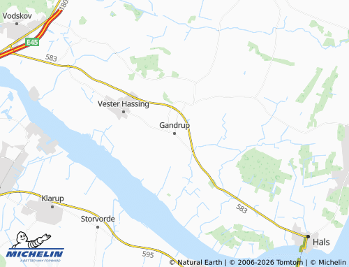 Mappa MICHELIN Gandrup - ViaMichelin