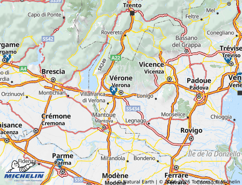 Kaart MICHELIN Verona - ViaMichelin
