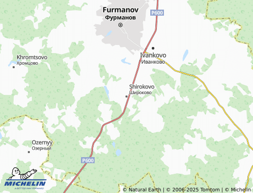 MICHELIN Shirokovo map - ViaMichelin