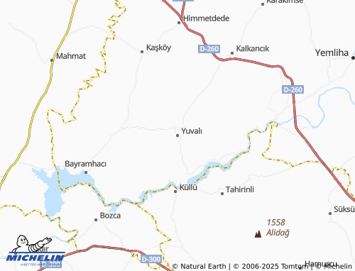 MICHELIN Yuvalı map - ViaMichelin