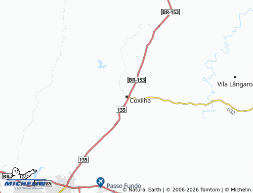 Mapa MICHELIN Coxilha - ViaMichelin
