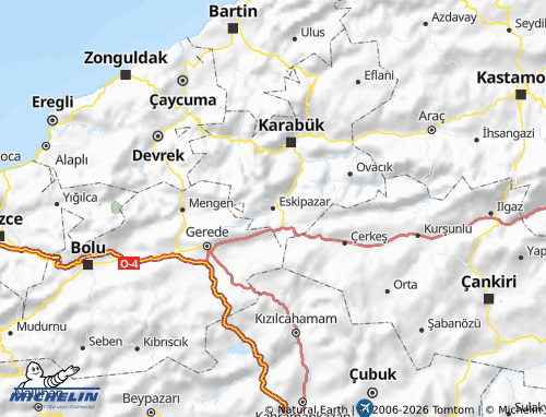MICHELIN Eskipazar map - ViaMichelin