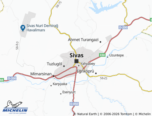 MICHELIN Çayyurt map - ViaMichelin