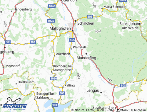MICHELIN Pfaffing map - ViaMichelin