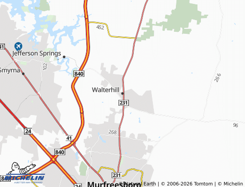 Mapa MICHELIN Walterhill - ViaMichelin