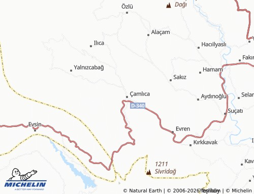 Mappa MICHELIN Çamlıca - ViaMichelin