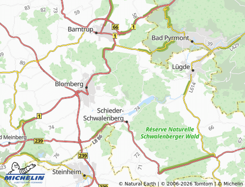 MICHELIN Siekholz map - ViaMichelin