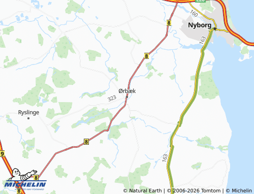 Mapa MICHELIN Ørbæk - ViaMichelin