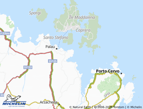 Mapa MICHELIN Capo d'Orso - ViaMichelin