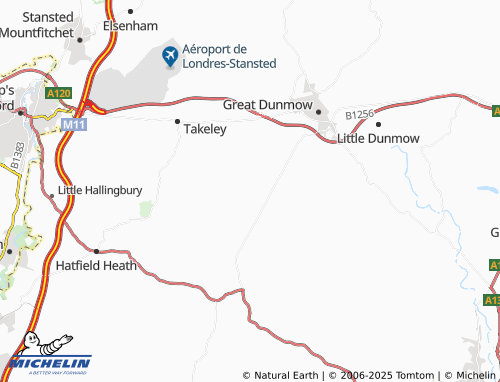 Mapa MICHELIN Great Canfield - ViaMichelin