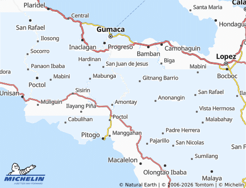 MICHELIN Casasahan Ibaba map - ViaMichelin