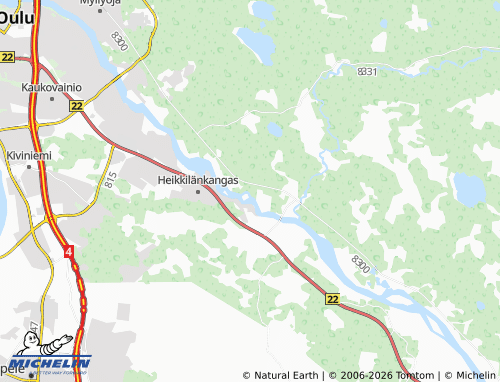 MICHELIN-Landkarte Kärppä - ViaMichelin