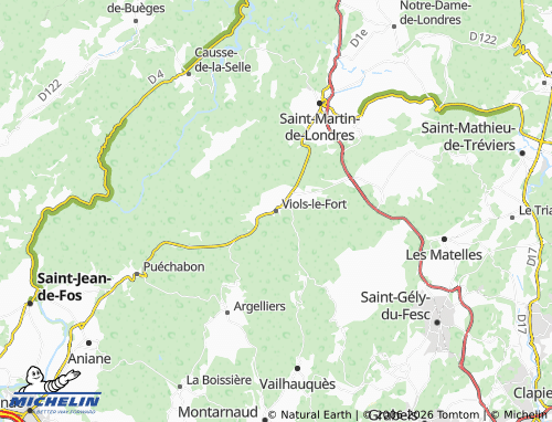 Mappa MICHELIN Viols-le-Fort - ViaMichelin