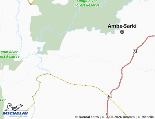 MICHELIN Gani-Sarki map - ViaMichelin