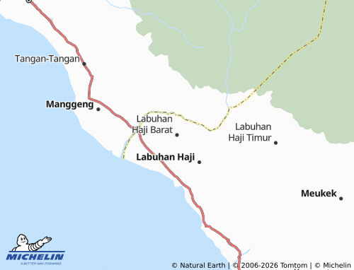 MICHELIN Labuhan Haji Barat map - ViaMichelin