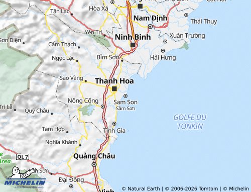 Kaart MICHELIN Sầm Sơn - ViaMichelin