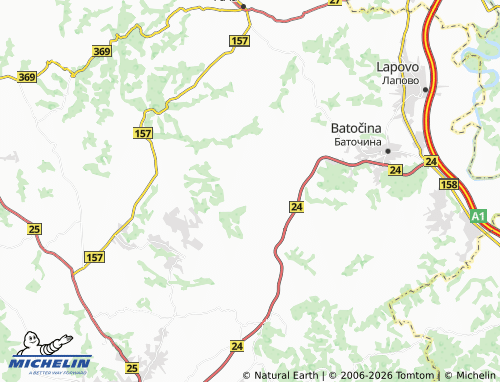 Carte MICHELIN Badnjevac - ViaMichelin