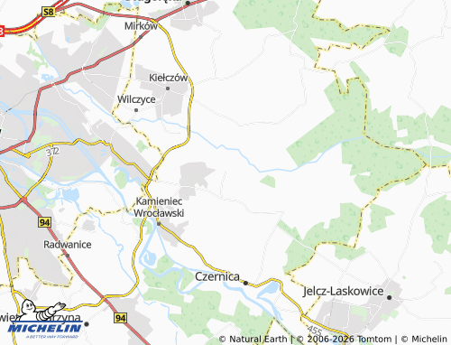 Mappa MICHELIN Krzyków - ViaMichelin