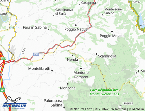 MICHELIN-Landkarte Nerola - ViaMichelin