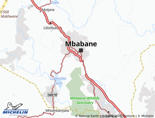MICHELIN-Landkarte Mangwaneni - ViaMichelin