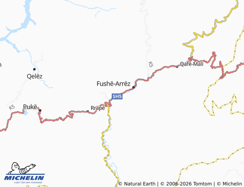 Carte MICHELIN Fushë-Arrëz Fshat - ViaMichelin