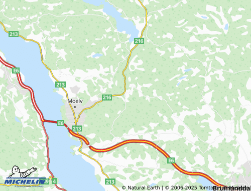 MICHELIN Kvernstubrua map - ViaMichelin
