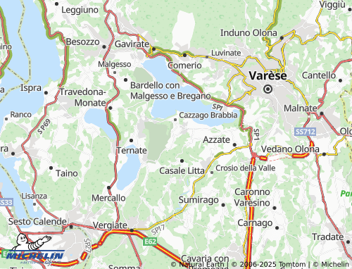 MICHELIN Inarzo map - ViaMichelin