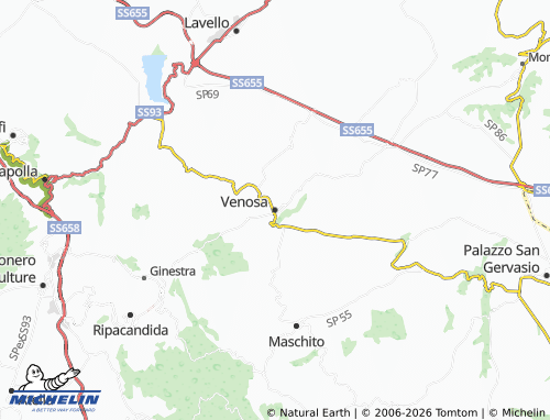 Carte MICHELIN Venosa - ViaMichelin