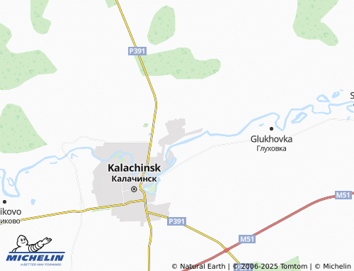 MICHELIN Voskresenka map - ViaMichelin
