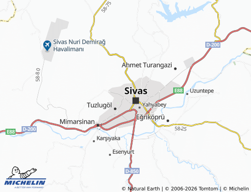 MICHELIN Yenidoğan map - ViaMichelin