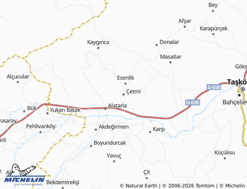 Kaart MICHELIN Çetmi - ViaMichelin
