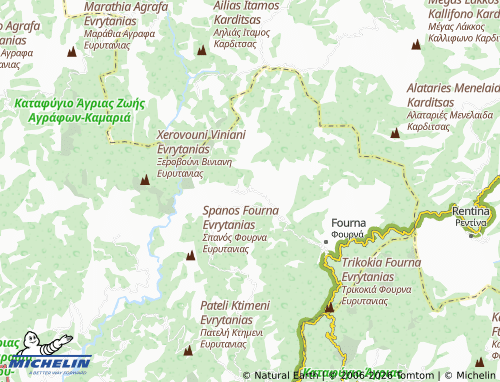 MICHELIN Mesochori map - ViaMichelin