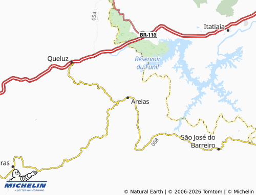 Mapa MICHELIN Areias - ViaMichelin