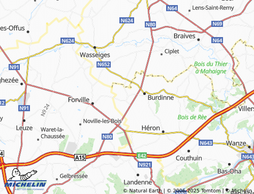 MICHELIN Hannêche map - ViaMichelin