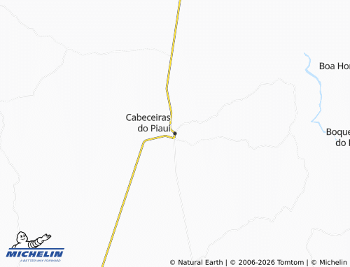 Mappa MICHELIN Cabeceiras do Piauí - ViaMichelin