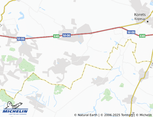 MICHELIN Chernytsia map - ViaMichelin