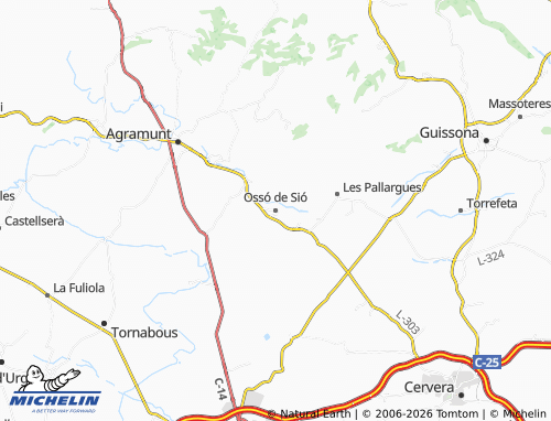 Mapa MICHELIN Ossó de Sió - ViaMichelin