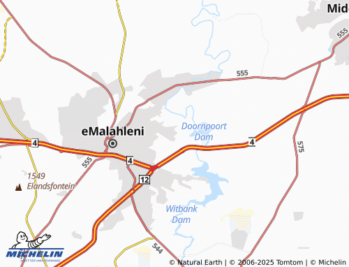 MICHELIN Soekmekaar Agricultural Holdings map - ViaMichelin