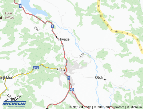 MICHELIN-Landkarte Jasensko - ViaMichelin