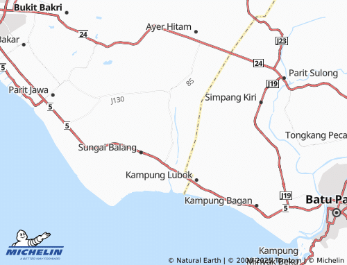 MICHELIN-Landkarte Kampung Parit Beglin - ViaMichelin