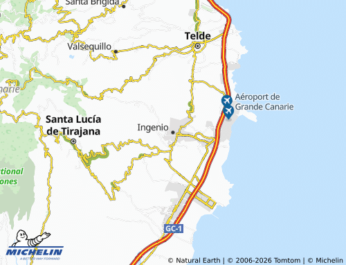 MICHELIN Ingenio map - ViaMichelin