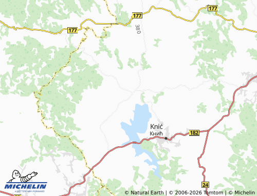 Mapa MICHELIN Kusovac - ViaMichelin
