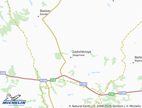 MICHELIN Nizhnyaya Ozerna map - ViaMichelin