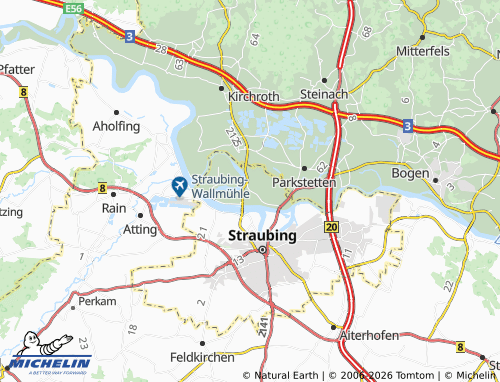 MICHELIN Sossau map - ViaMichelin